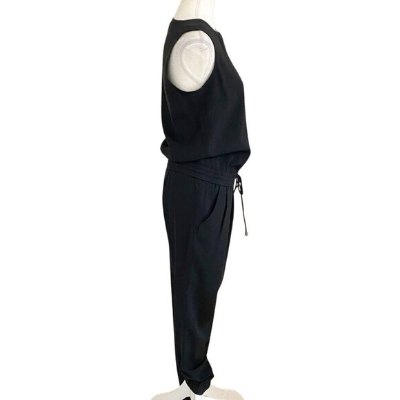 NWOT JUDITH & CHARLES BLACK UTILITY SLEEVELESS FULL LENGTH JUMPSUIT - XS - Picture 2 of 11